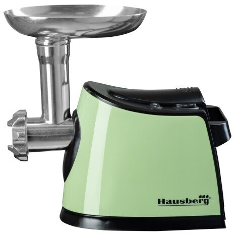 Masina de tocat carne Hausberg HB-3440V, 1600 W, capacitate 1kg/min, functie inversa, Verde